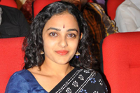 Nithya Menon In Black Saree Photos